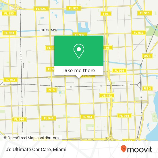 Mapa de J's Ultimate Car Care