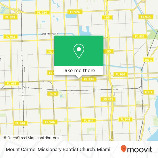 Mapa de Mount Carmel Missionary Baptist Church