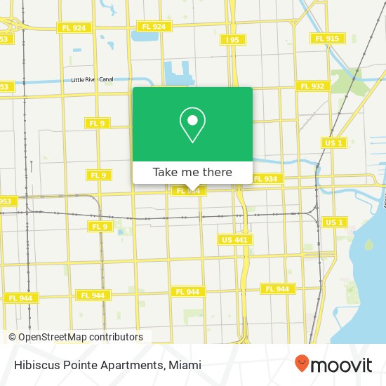 Mapa de Hibiscus Pointe Apartments