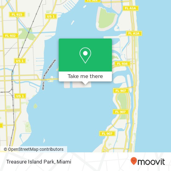 Mapa de Treasure Island Park