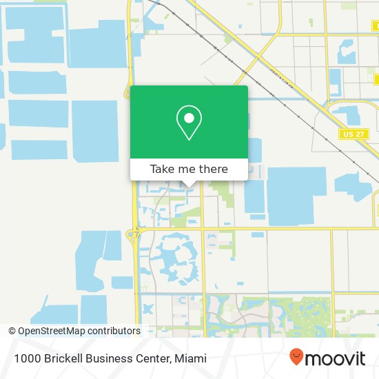 1000 Brickell Business Center map