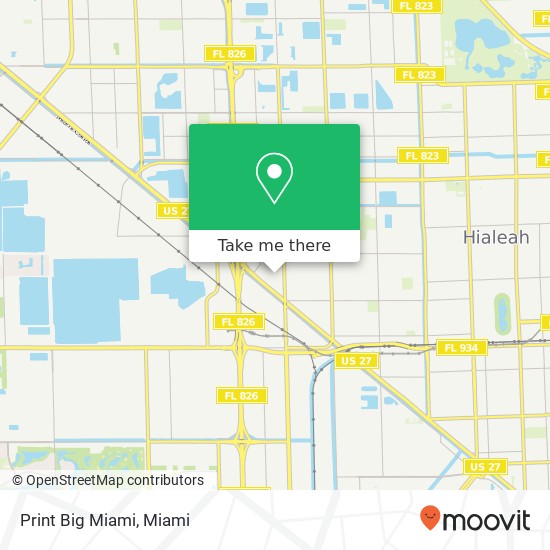 Mapa de Print Big Miami