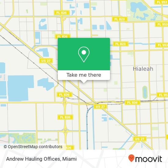 Mapa de Andrew Hauling Offices