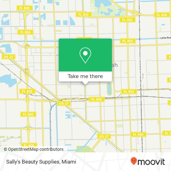 Mapa de Sally's Beauty Supplies