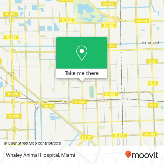 Mapa de Whaley Animal Hospital