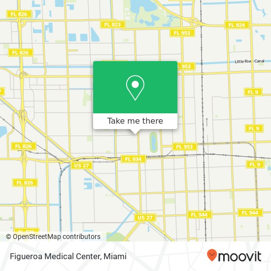 Mapa de Figueroa Medical Center
