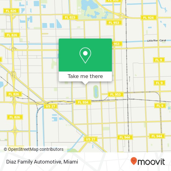 Diaz Family Automotive map