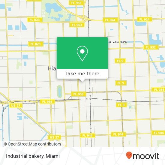 Mapa de Industrial bakery