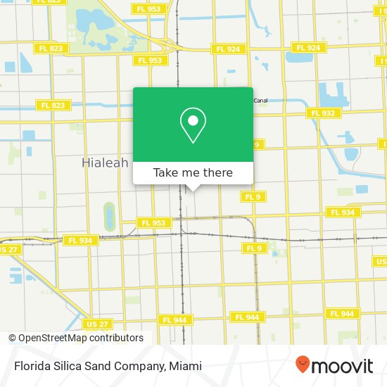 Florida Silica Sand Company map