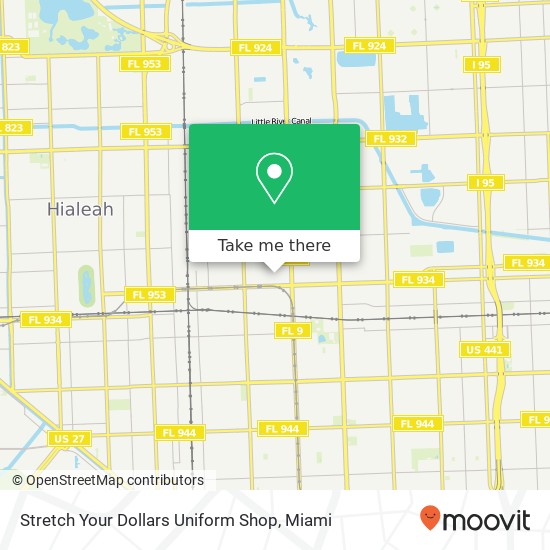 Mapa de Stretch Your Dollars Uniform Shop