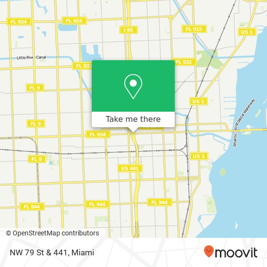 NW 79 St & 441 map