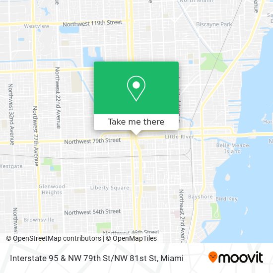 Mapa de Interstate 95 & NW 79th St / NW 81st St