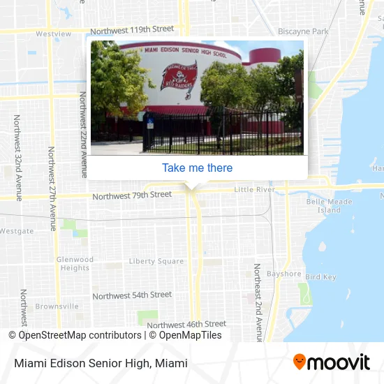 Miami Edison Senior High map