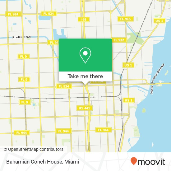 Mapa de Bahamian Conch House