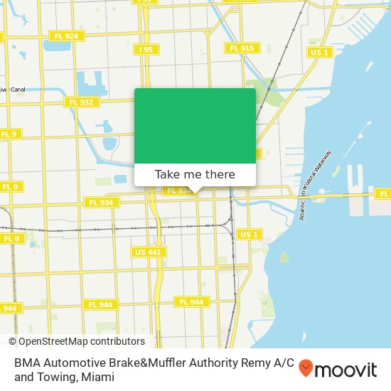 Mapa de BMA Automotive Brake&Muffler Authority Remy A / C and Towing