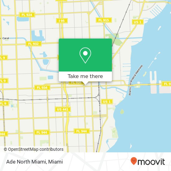 Mapa de Ade North Miami