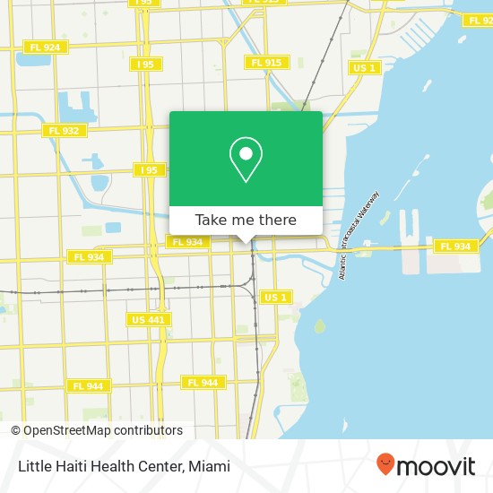 Mapa de Little Haiti Health Center