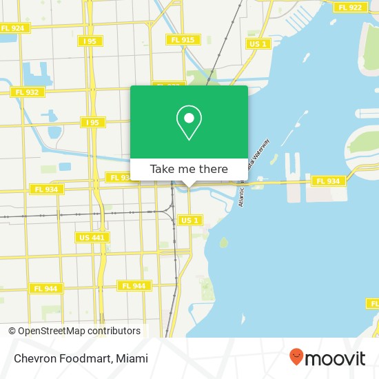 Mapa de Chevron Foodmart