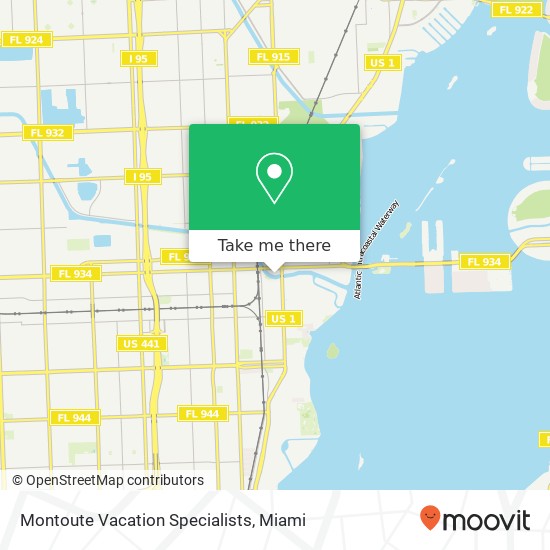 Montoute Vacation Specialists map