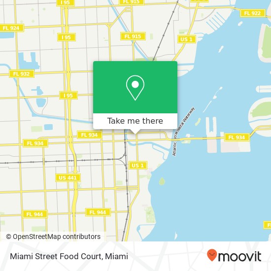 Mapa de Miami Street Food Court
