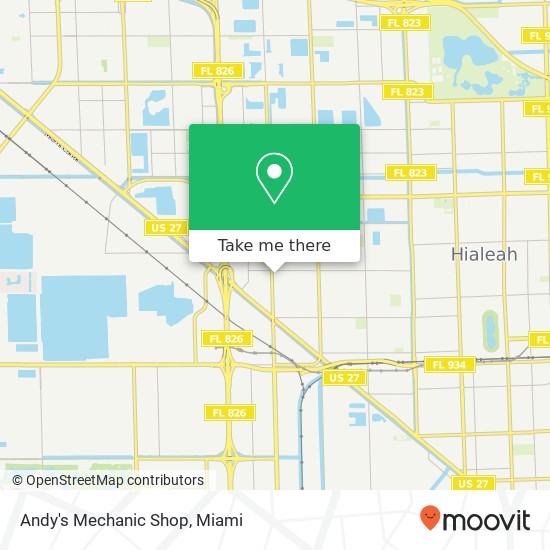 Mapa de Andy's Mechanic Shop
