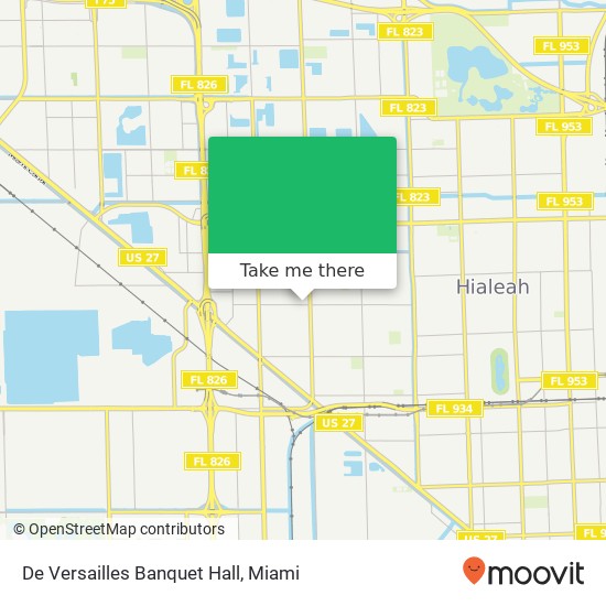 Mapa de De Versailles Banquet Hall