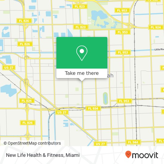 Mapa de New Life Health & Fitness