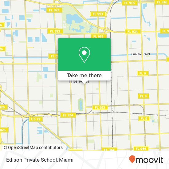Edison Private School map
