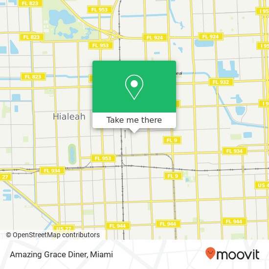 Amazing Grace Diner map