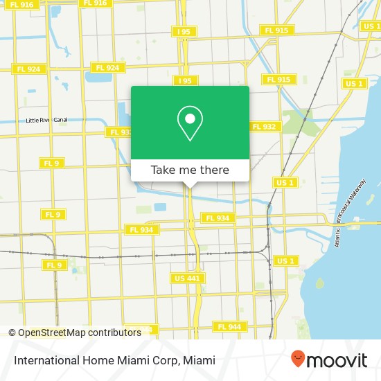 International Home Miami Corp map