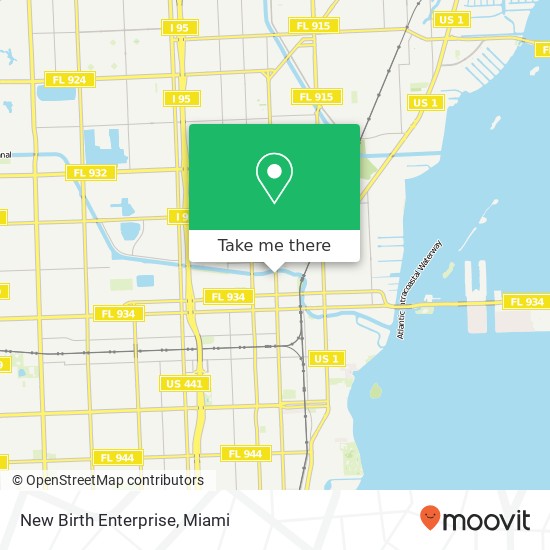 Mapa de New Birth Enterprise