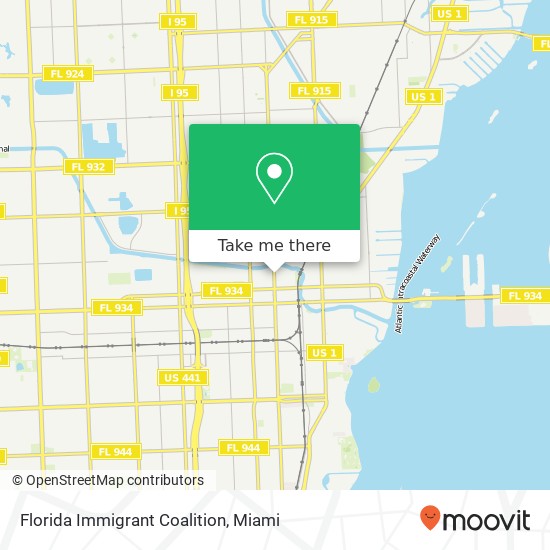 Mapa de Florida Immigrant Coalition