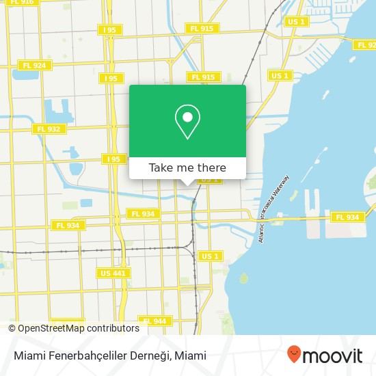 Miami Fenerbahçeliler Derneği map