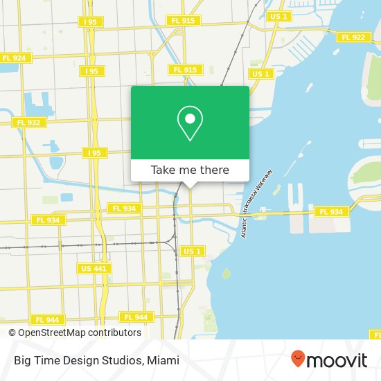 Big Time Design Studios map
