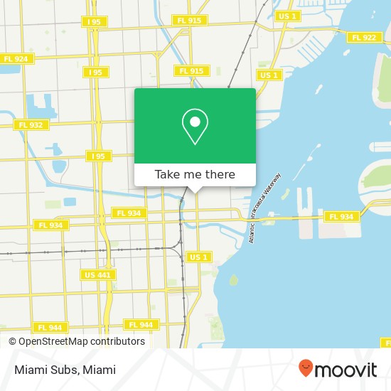 Mapa de Miami Subs