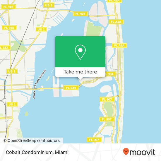 Mapa de Cobalt Condominium