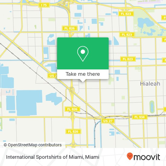 International Sportshirts of Miami map