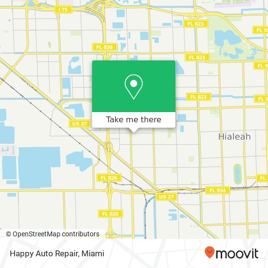 Mapa de Happy Auto Repair