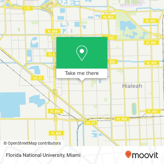 Florida National University map