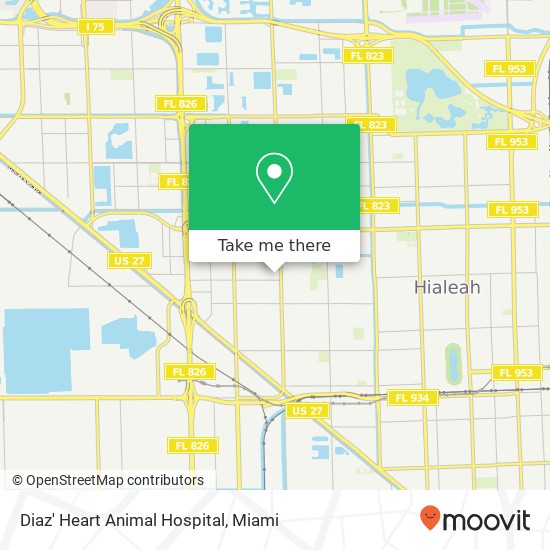 Diaz' Heart Animal Hospital map