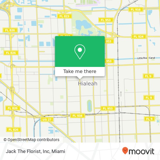 Jack The Florist, Inc map