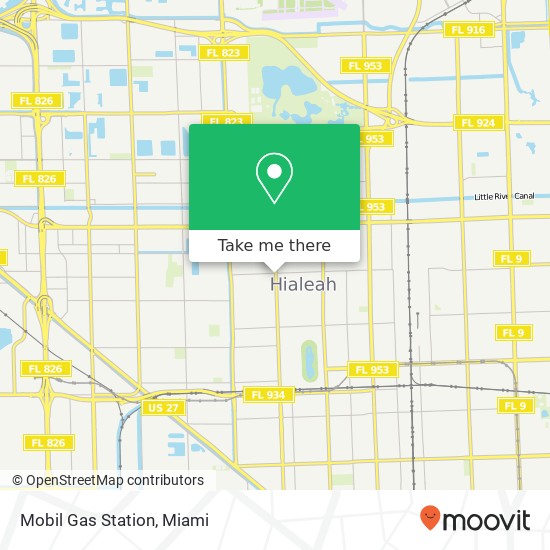 Mapa de Mobil Gas Station