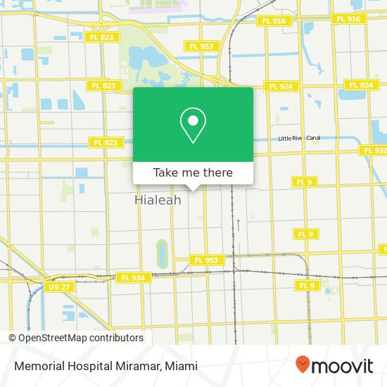 Mapa de Memorial Hospital Miramar