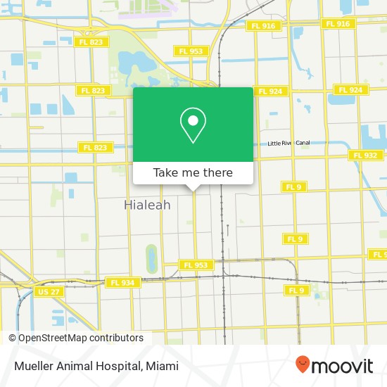 Mueller Animal Hospital map