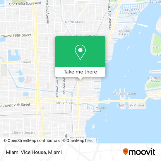 Mapa de Miami Vice House