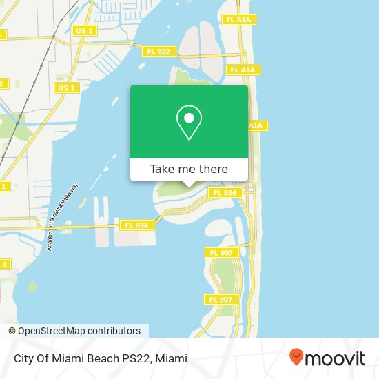 City Of Miami Beach PS22 map