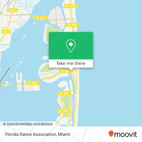 Florida Dance Association map