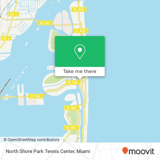 Mapa de North Shore Park Tennis Center