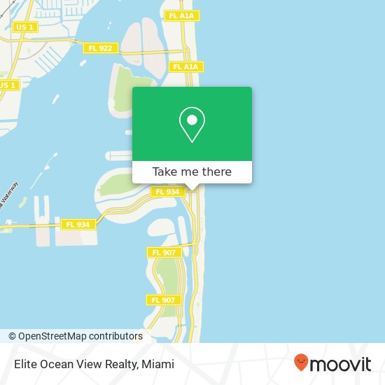 Mapa de Elite Ocean View Realty