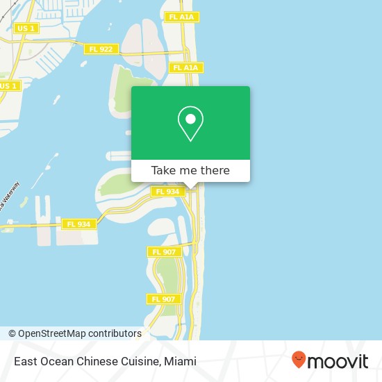 Mapa de East Ocean Chinese Cuisine